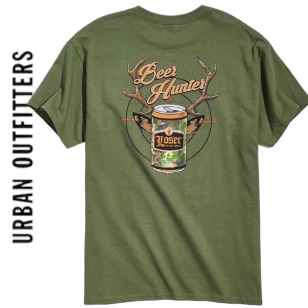 NEW Dark Seas UO Urban Outfitters Beer Hunter Shirt T-Shirt Tee L